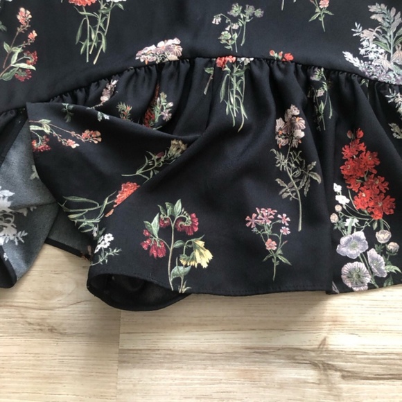 Zara Black and White Ruffled Tiered Romper - Picture 3 of 9